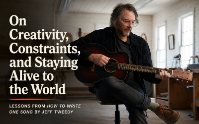 On Creativity, Constraints, and Staying Alive to the World